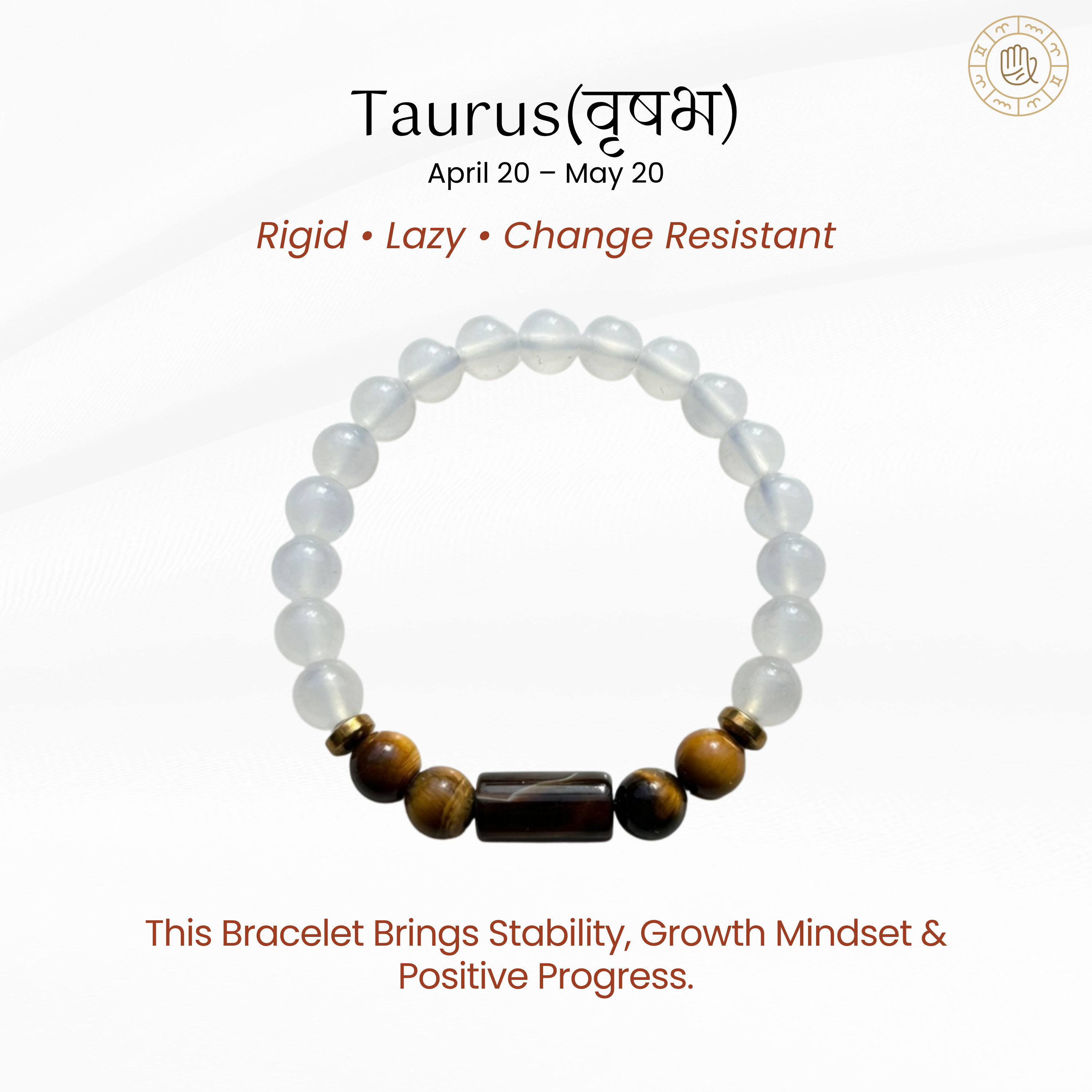 Taurus Zodiac Bracelet – Bracelet for Stability, Success & Emotional Balance