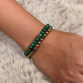 Malachite & Golden Pyrite Bracelet Combo for Wealth Transformation