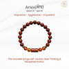 Aries Zodiac Bracelet for Confidence & Self-Control | Crystal Energy Bracelet