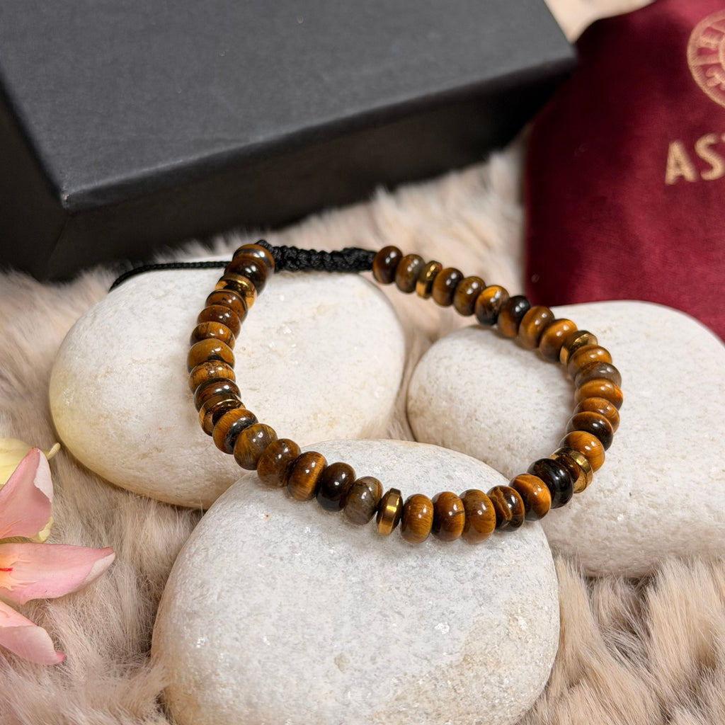 Tiger Eye Bracelet of Confidence, Protection & Success
