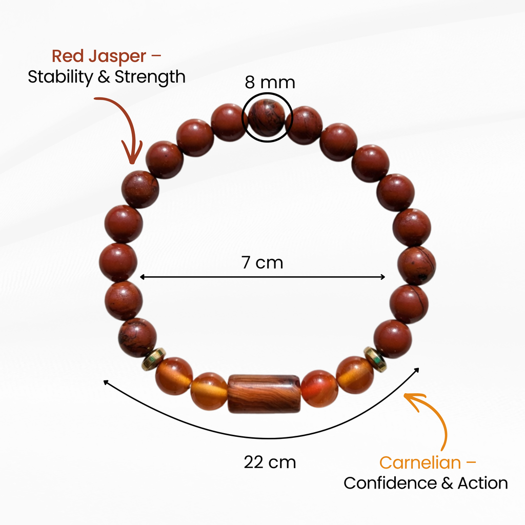 Aries Zodiac Bracelet for Confidence & Self-Control | Crystal Energy Bracelet