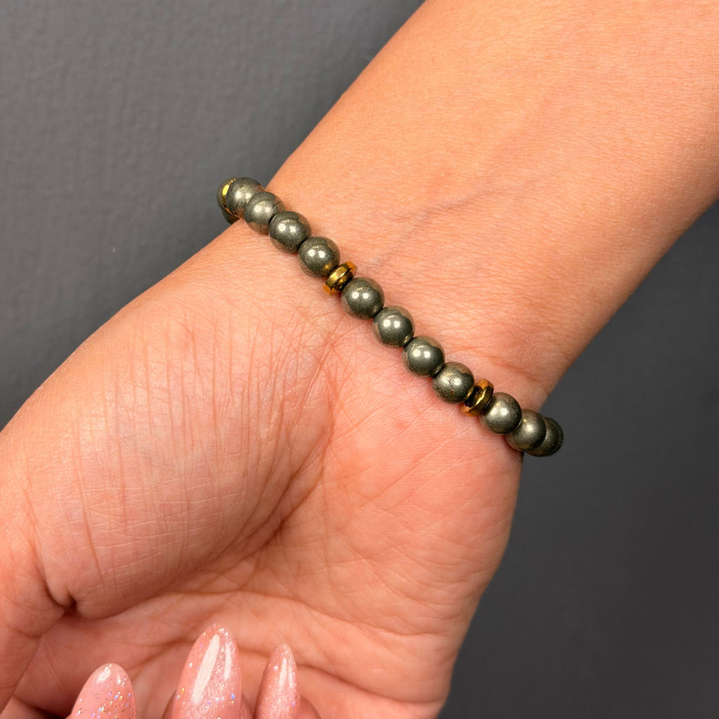 Pyrite Bracelet of Wealth, Protection & Confidence