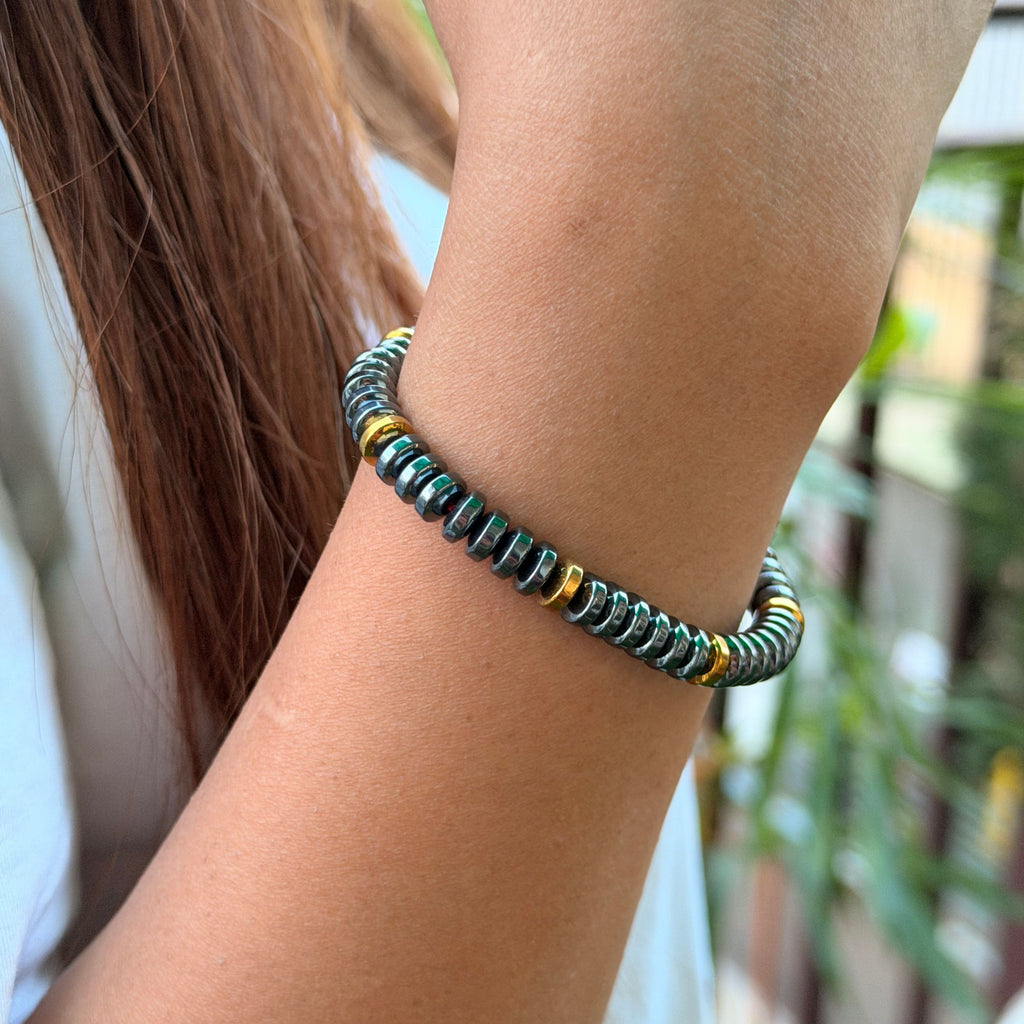 Hematite Bracelet for Grounding, Protection & Inner Strength