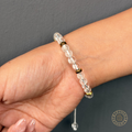 Clear Quartz Power Bracelet for Healing, Focus & Positive Energy