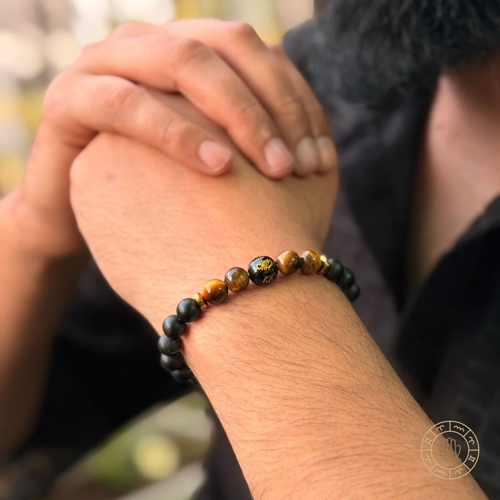 Growth & Strength Harmony Couple Combo – Green Aventurine, Onyx & Tiger Eye Bracelet