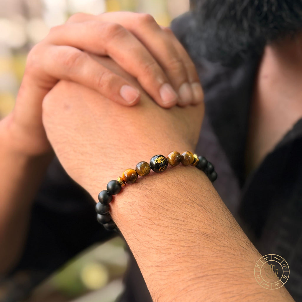 Power Shift Pair – Malachite, Onyx & Tiger Eye Energy Bracelet