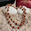 Silver Plated Rudraksha Mala for Protection, Peace & Spiritual Strength