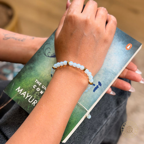 Calm & Growth Harmony Couple Combo  – Green Malachite & Opalite Bracelet
