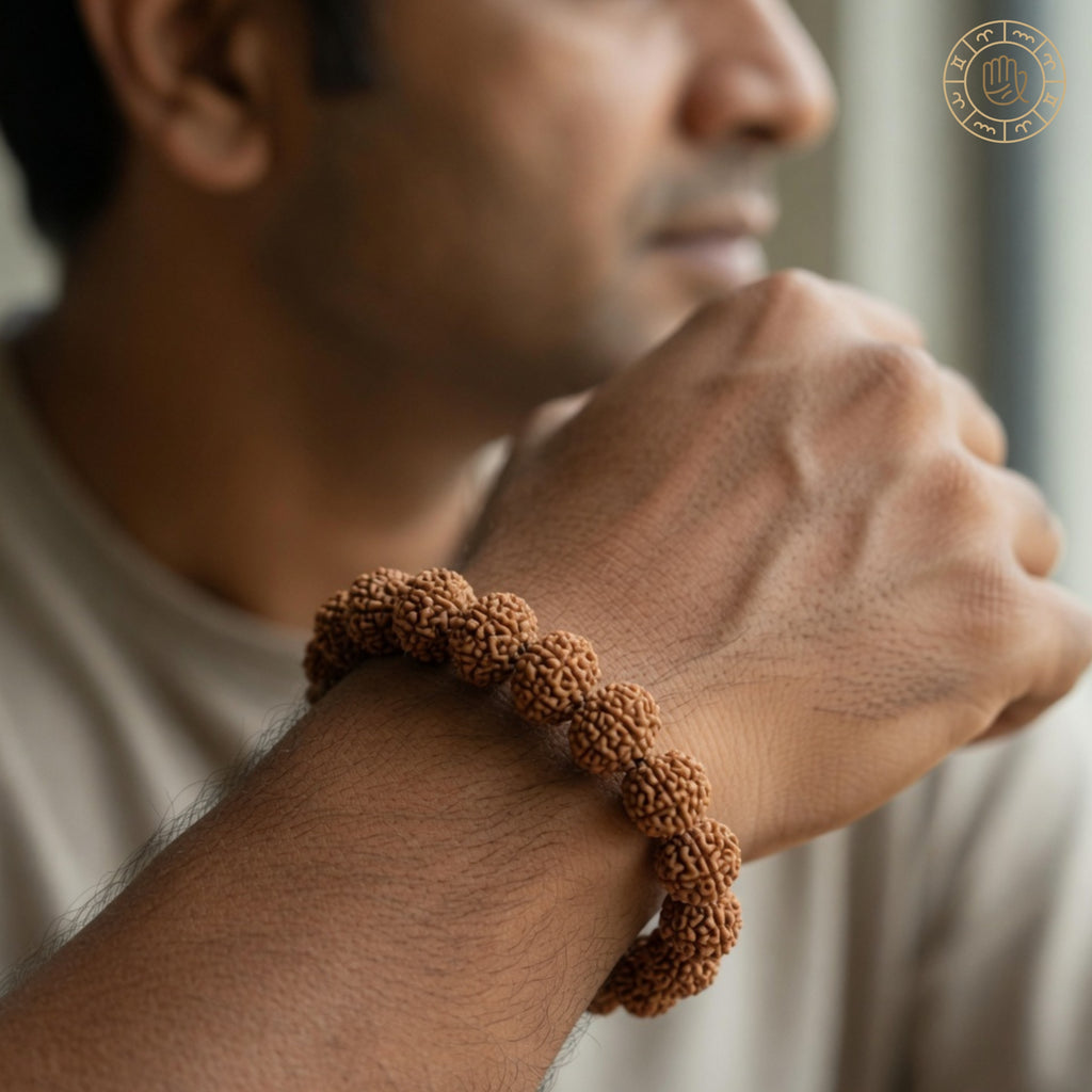 Mahakal Siddh 7 Mukhi Rudraksha Bracelet – Wealth, Success & Positive Energy
