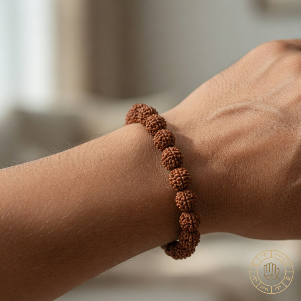 Mahakal Siddh 5 Mukhi Rudraksha Bracelet – Protection & Peace