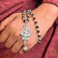 Karungali Mala with Shiv Trishul & Rudraksha for Protection & Strength