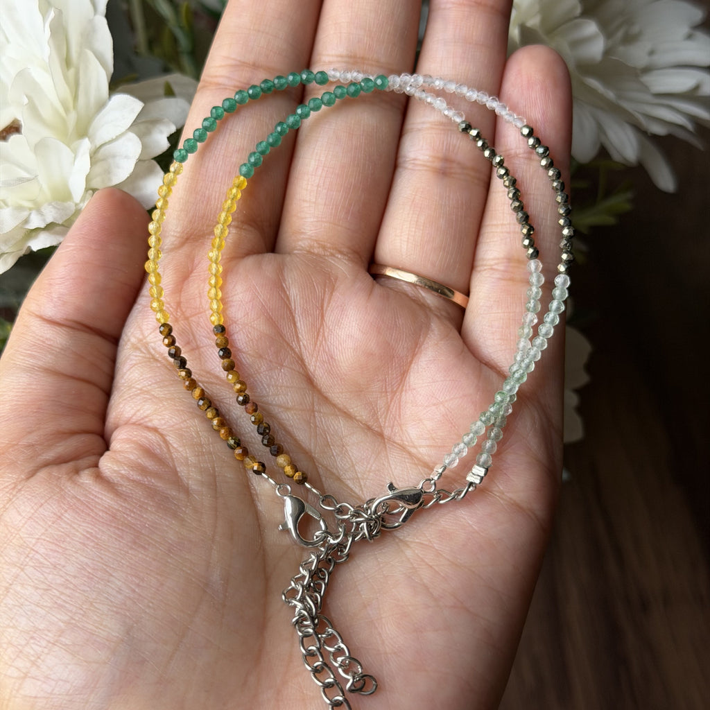Dhan Yog Crystal Anklet Pair for Wealth, Prosperity | Healing Anklets