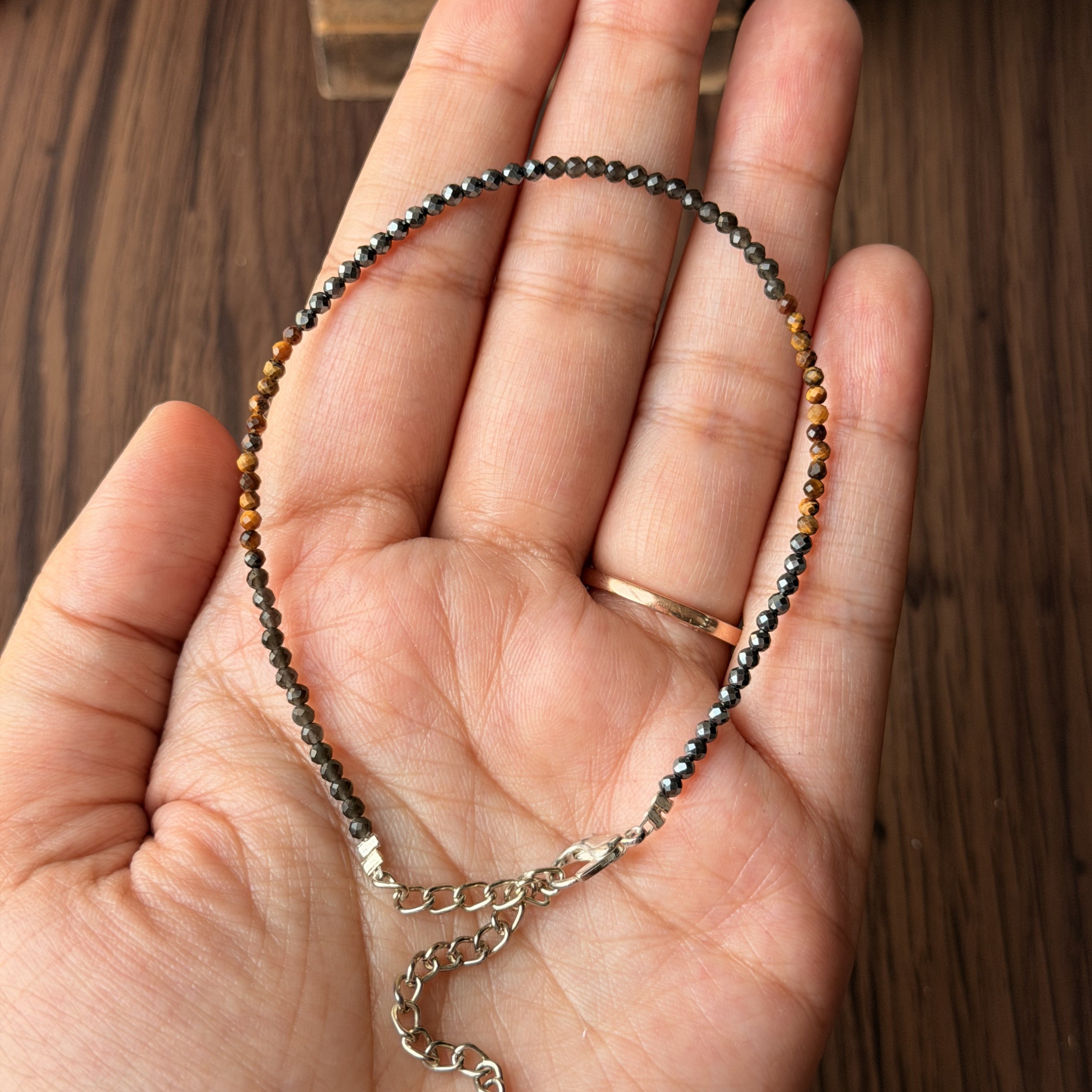 Triple Protection Anklet for Protection, Grounding & Energy Balance
