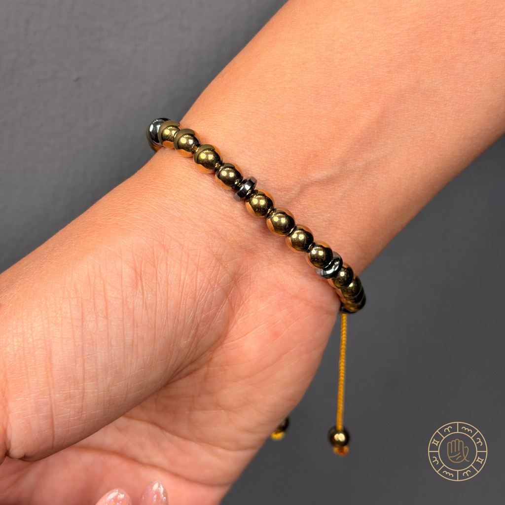 Golden Pyrite Energy Bracelet – Built for Wealth, Focus & Protection