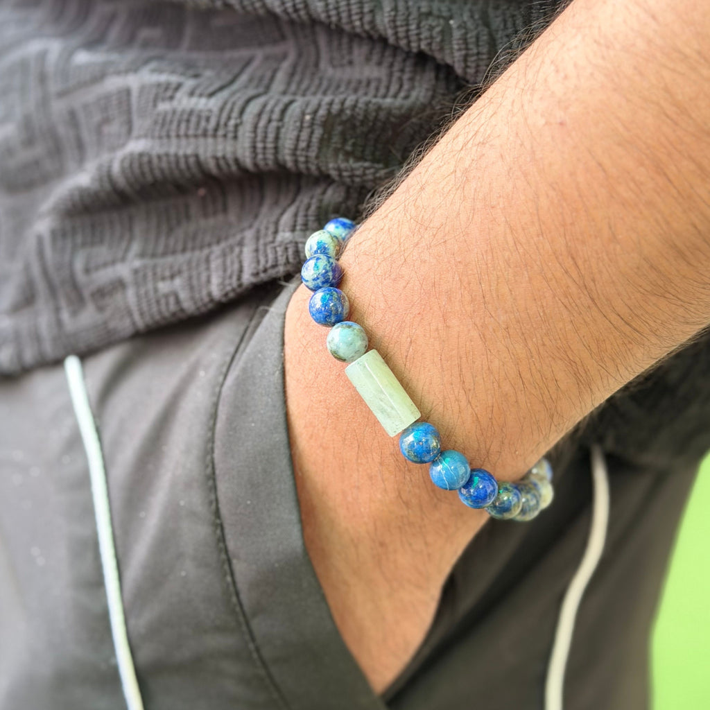 Lapis Lazuli Bracelet for Confidence, Wisdom & Self-Expression