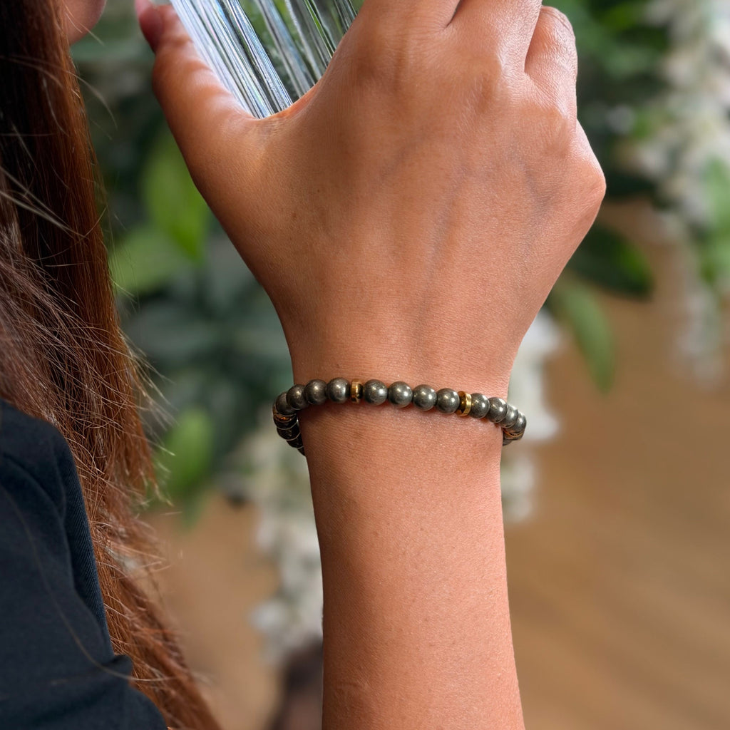 Pyrite Bracelet of Wealth, Protection & Confidence