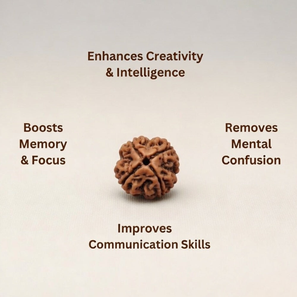 Mahakal Siddh Nepal Origin 4 Mukhi Rudraksha