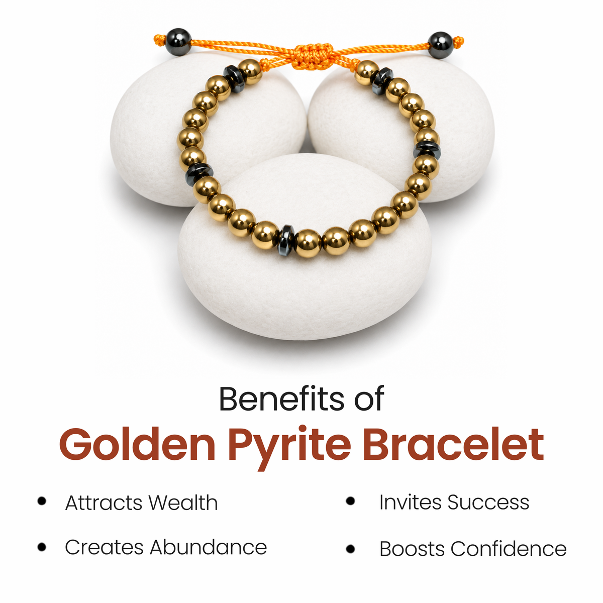 Golden Pyrite Energy Bracelet – Built for Wealth, Focus & Protection