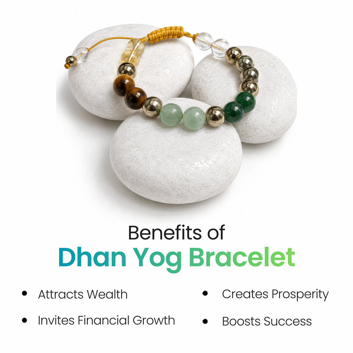 Dhan Yog Adjustable Bracelet for Wealth, Prosperity & Positive Energy | Mahakal Siddh