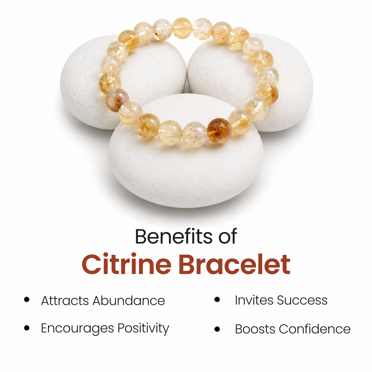 Citrine Bracelet for Confidence, Prosperity & Good Vibes