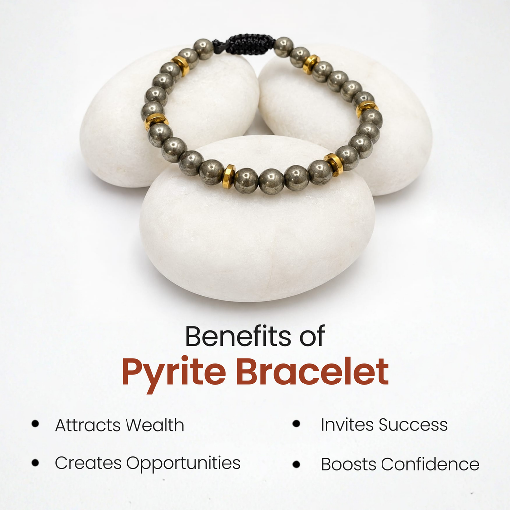 Pyrite Bracelet of Wealth, Protection & Confidence
