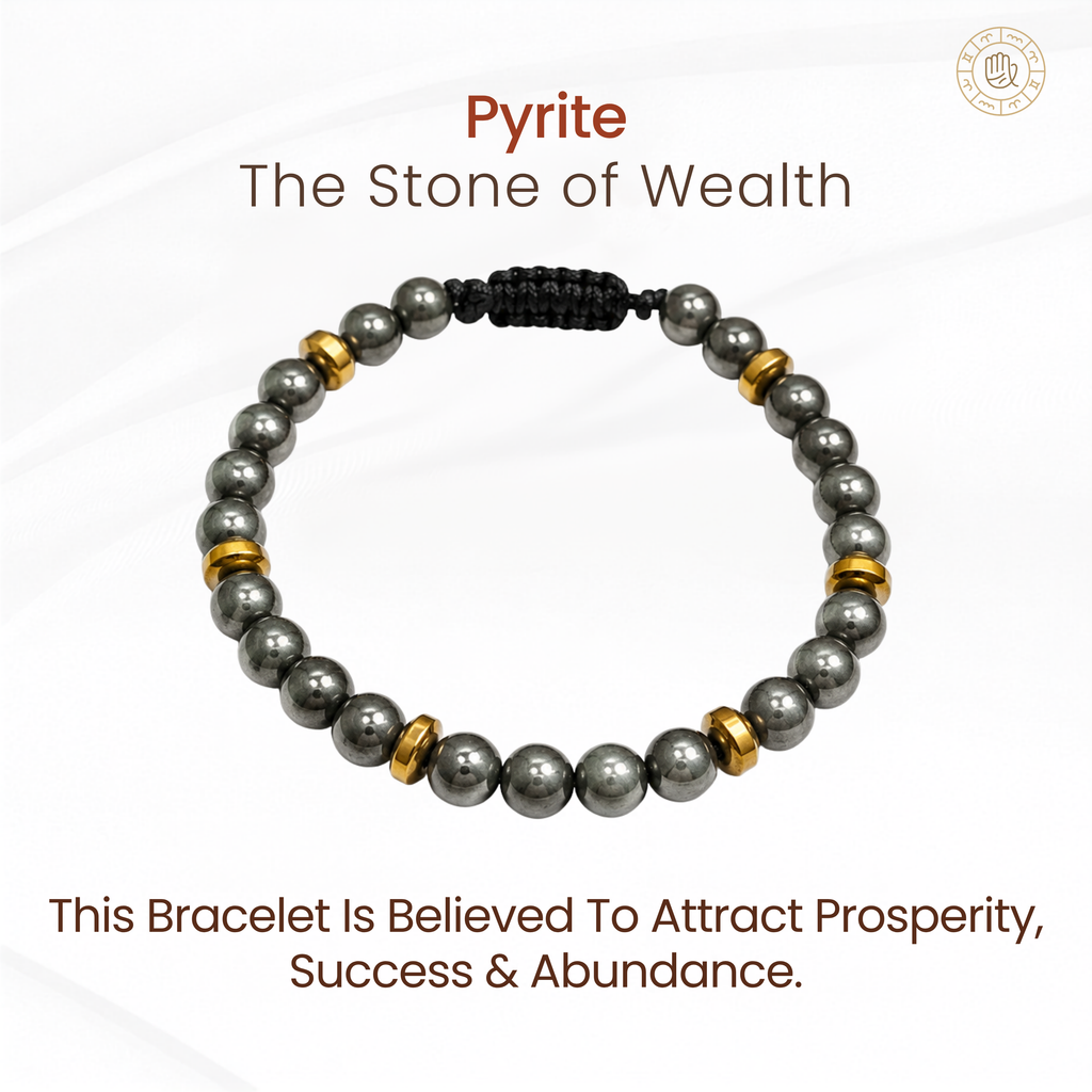 Pyrite Bracelet of Wealth, Protection & Confidence