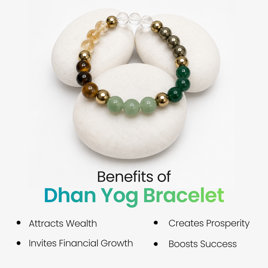 Dhan Yog Stretchable Bracelet for Wealth, Success & Abundance | Mahakal Siddh