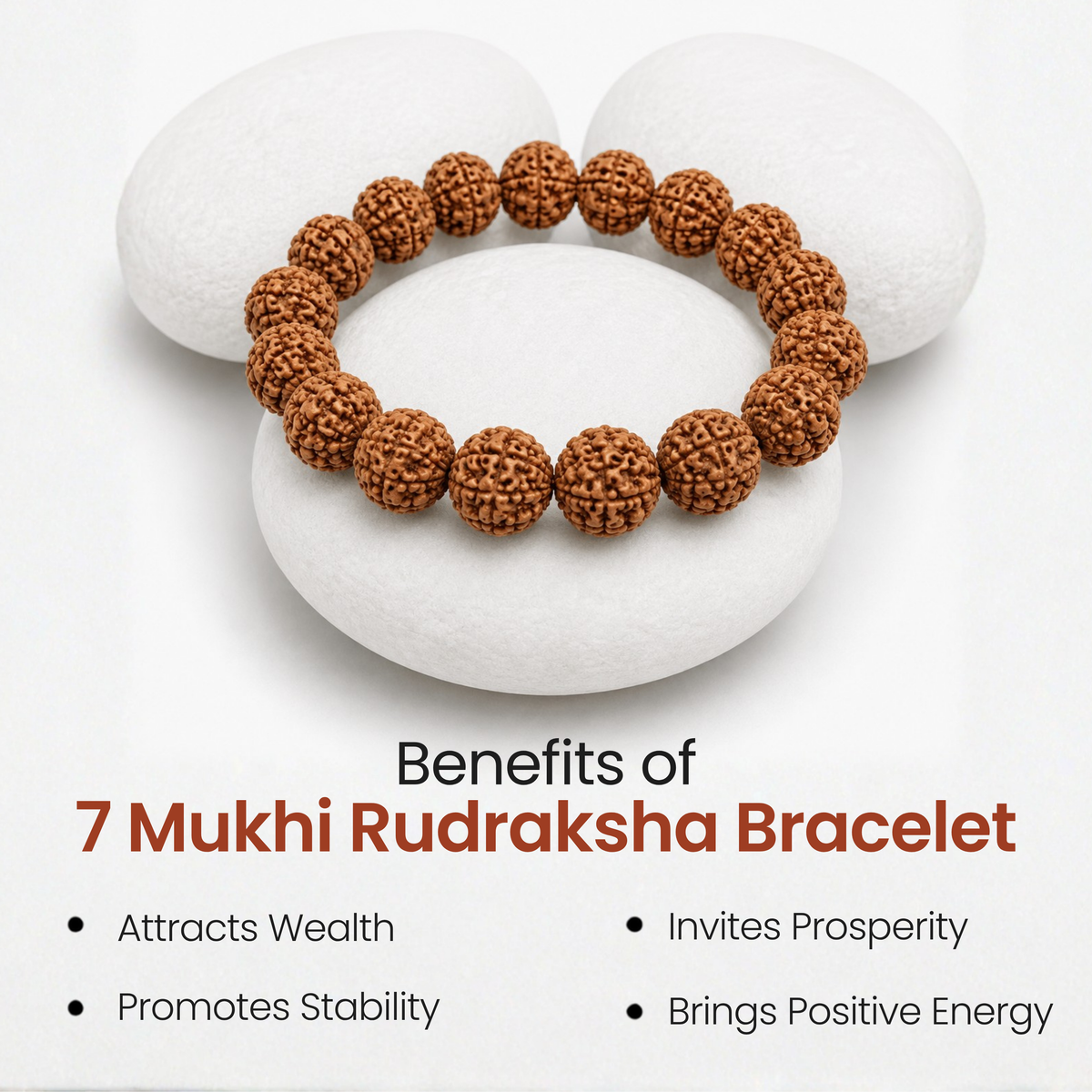 Mahakal Siddh 7 Mukhi Rudraksha Bracelet – Wealth, Success & Positive Energy
