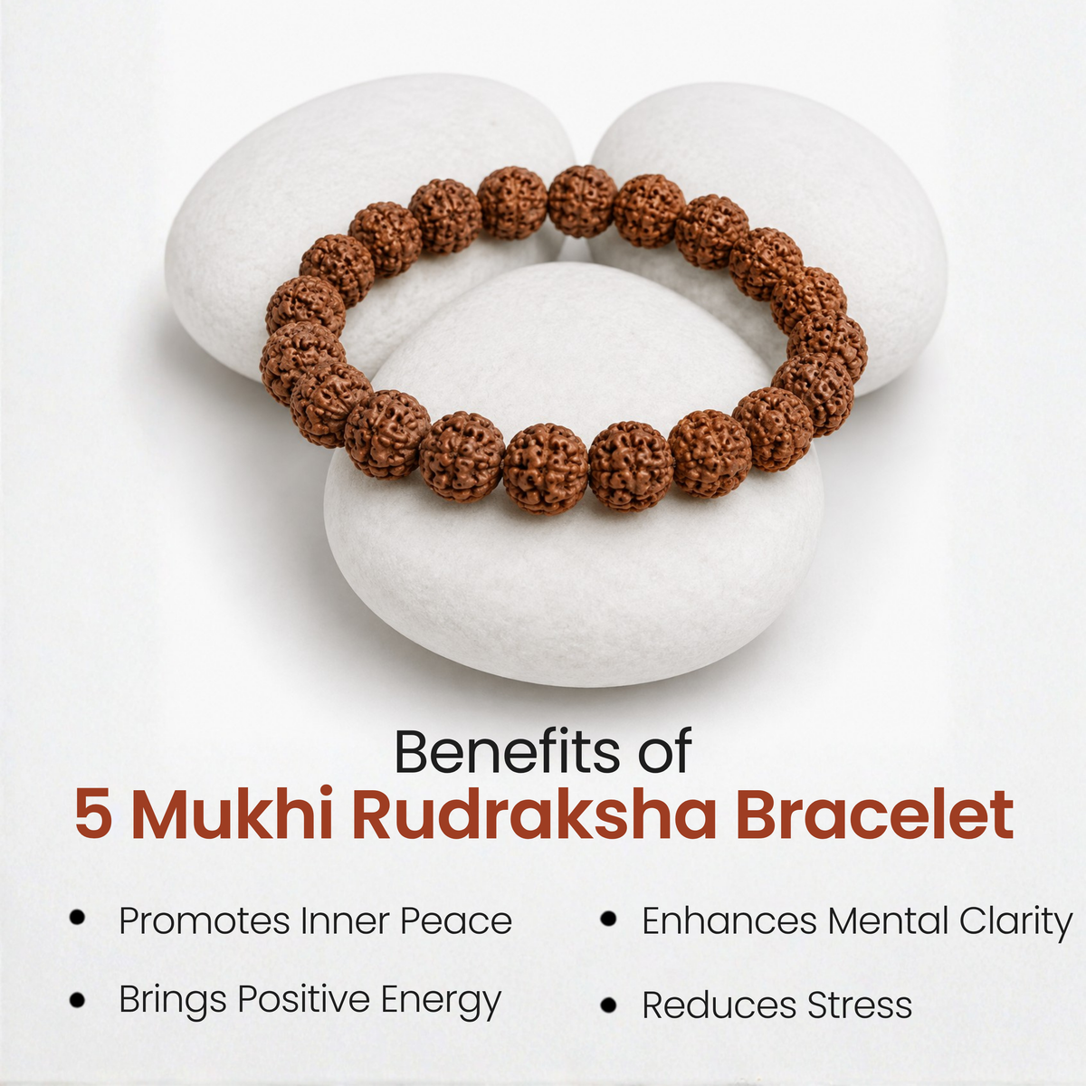 Mahakal Siddh 5 Mukhi Rudraksha Bracelet – Protection & Peace