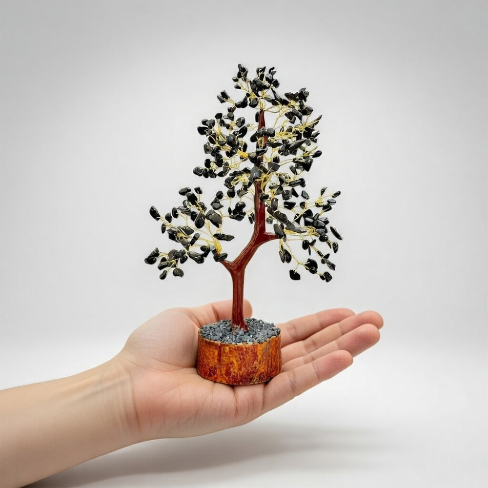 Black Onyx Crystal Tree