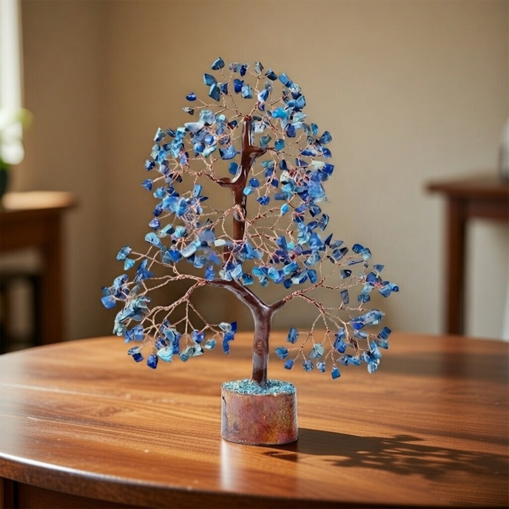 Blue Agate Crystal Tree