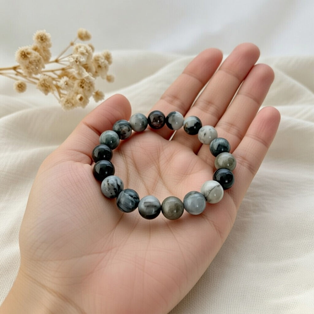 Cats Eye Natural Black Bracelet