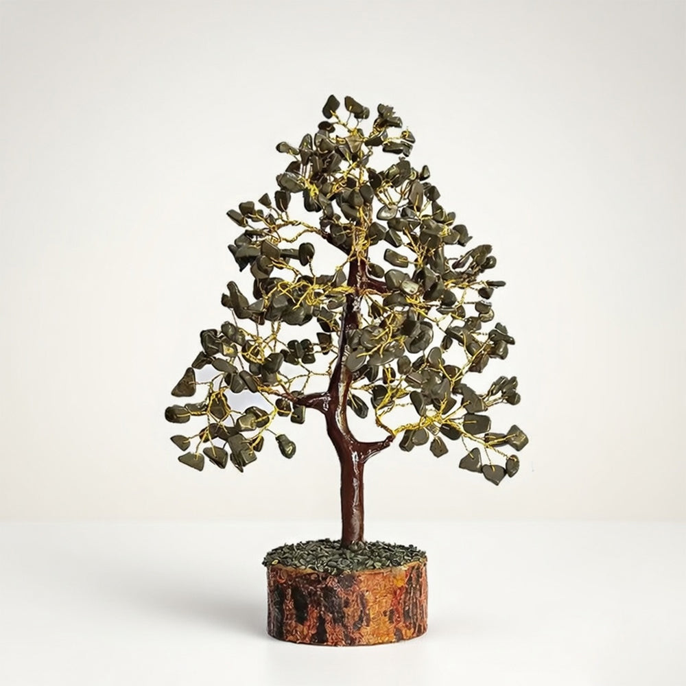 Wealth and Abundance Golden Pyrite Crystal Tree