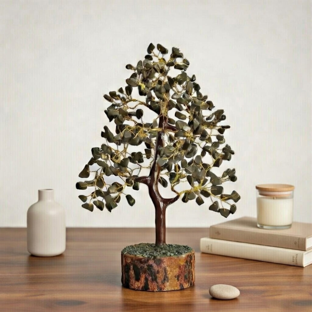 Wealth and Abundance Golden Pyrite Crystal Tree
