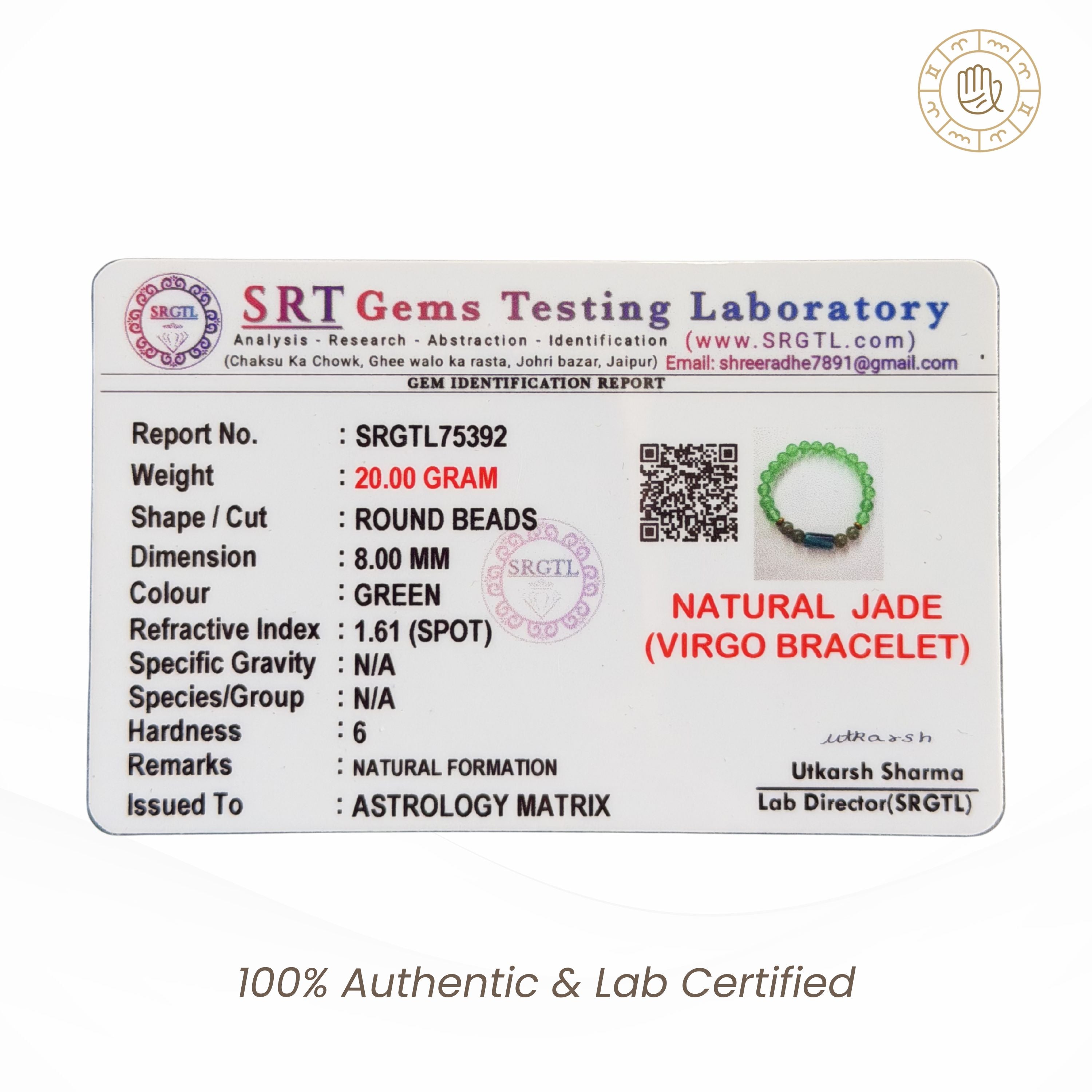 Virgo Zodiac Bracelet for Clarity, Confidence & Calm Thinking