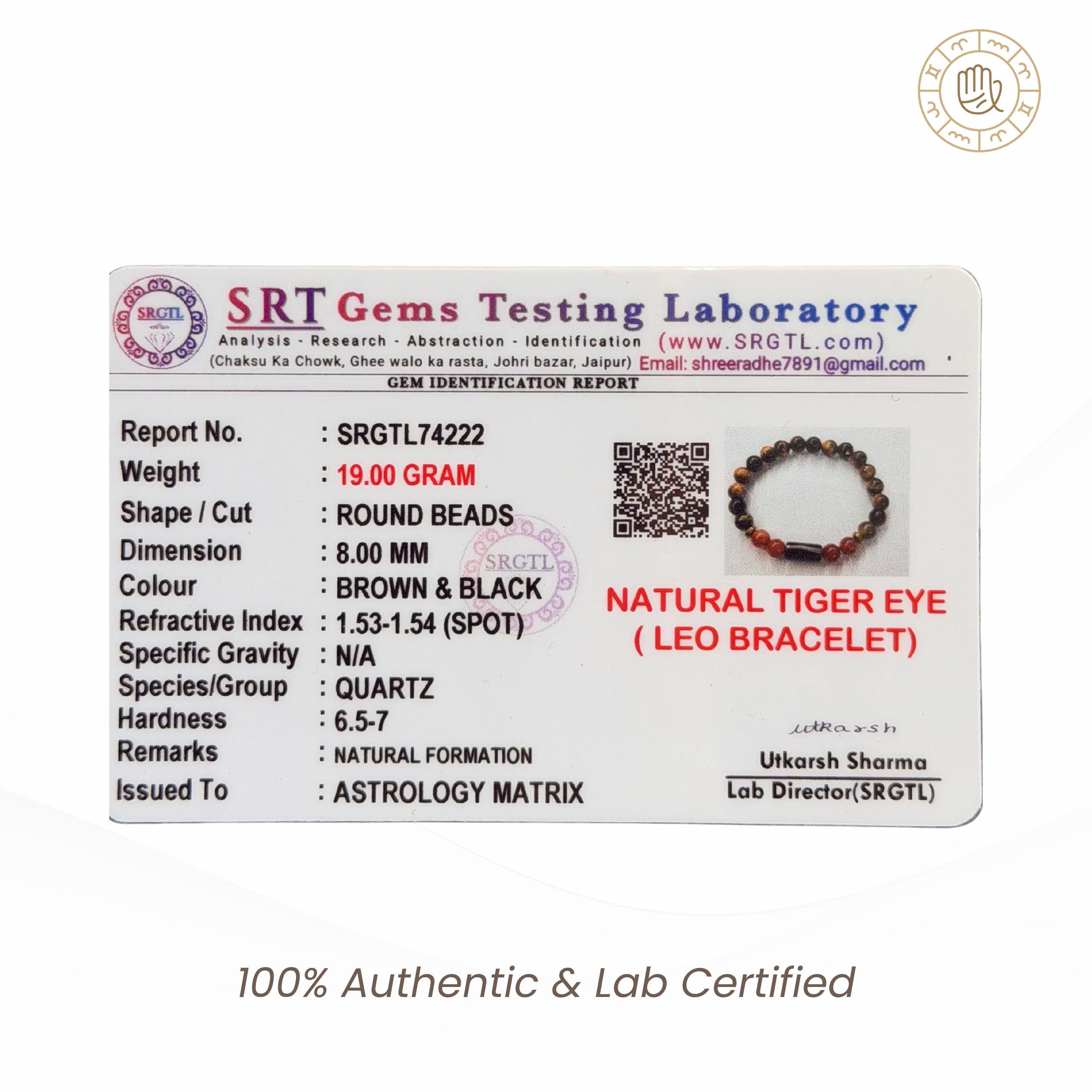 Leo Zodiac Bracelet for Confidence, Leadership & Aura | Energy Bracelet