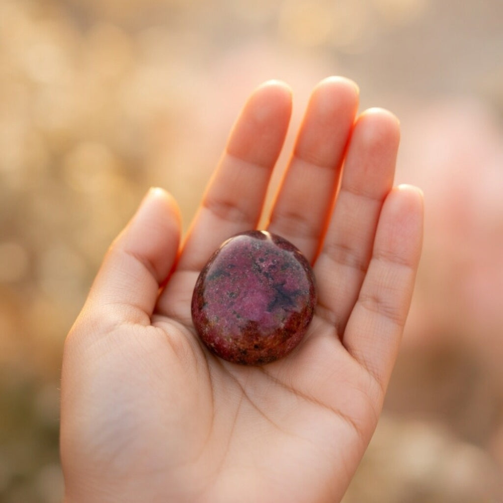 Rhodonite Tumble Stone for Emotional Healing & Balance