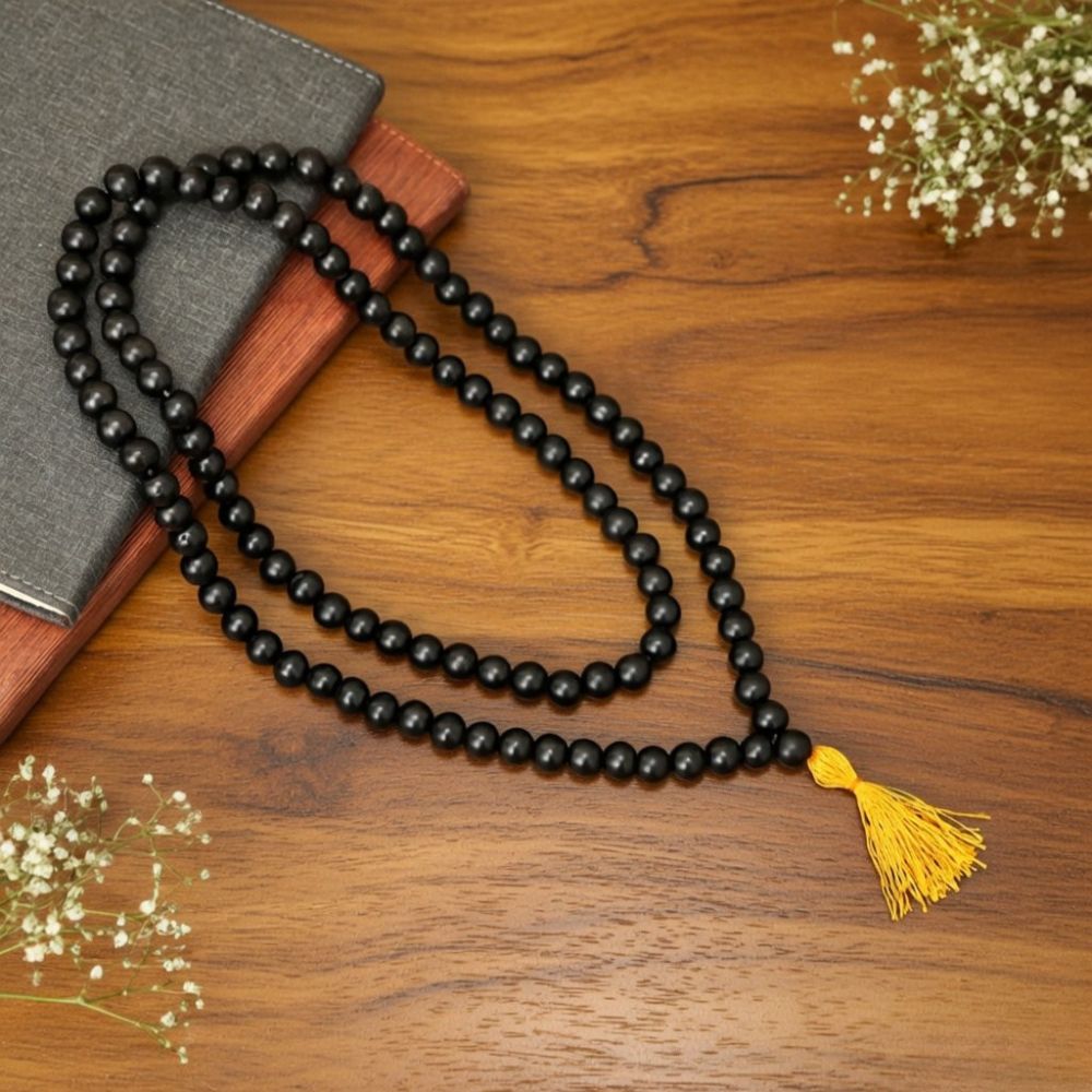 Karungali Mala 8mm - 108 Beads (Original Ebony Wood)