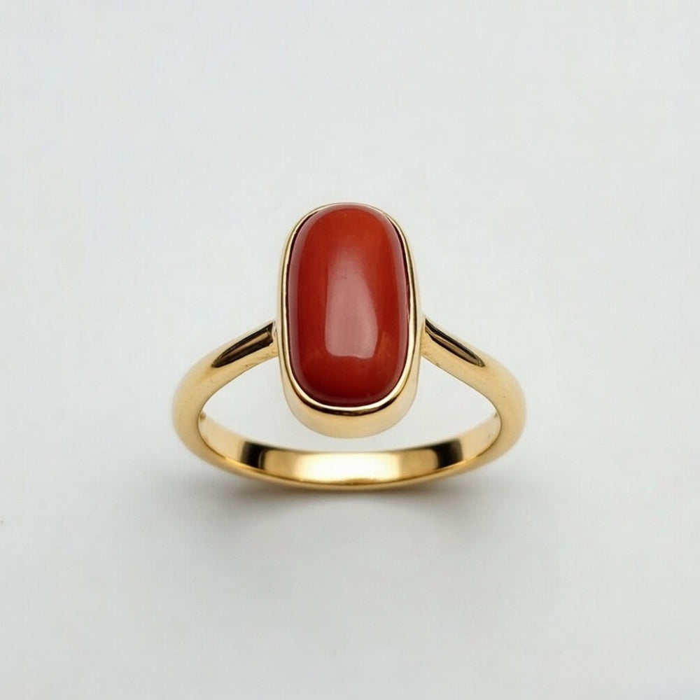 Red Coral Cylindrical (Moonga)
