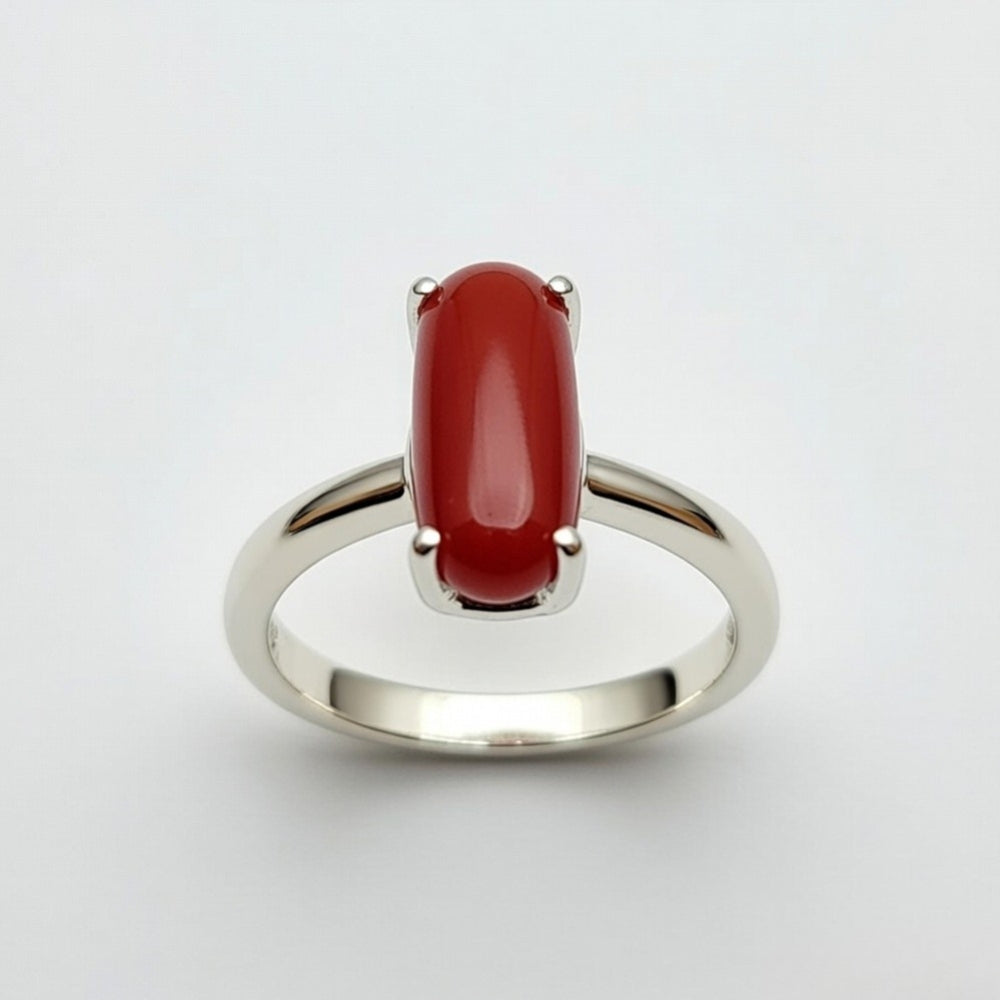 Red Coral Cylindrical (Moonga)