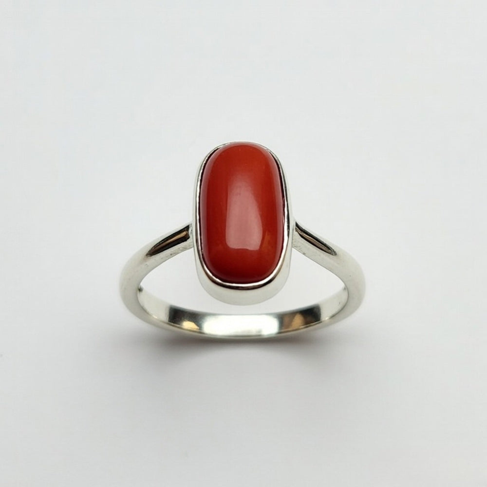 Red Coral Cylindrical (Moonga)