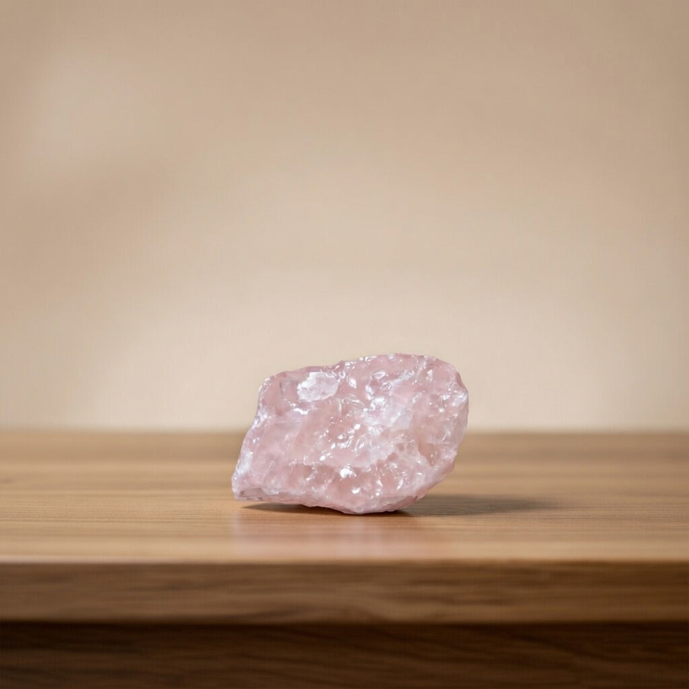 Natural Rose Quartz Cluster Crystal for Love & Positive Energy