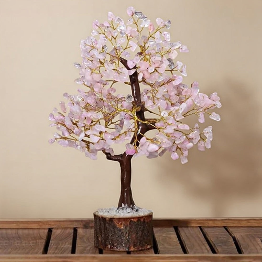 Rose Quartz Crystal Tree