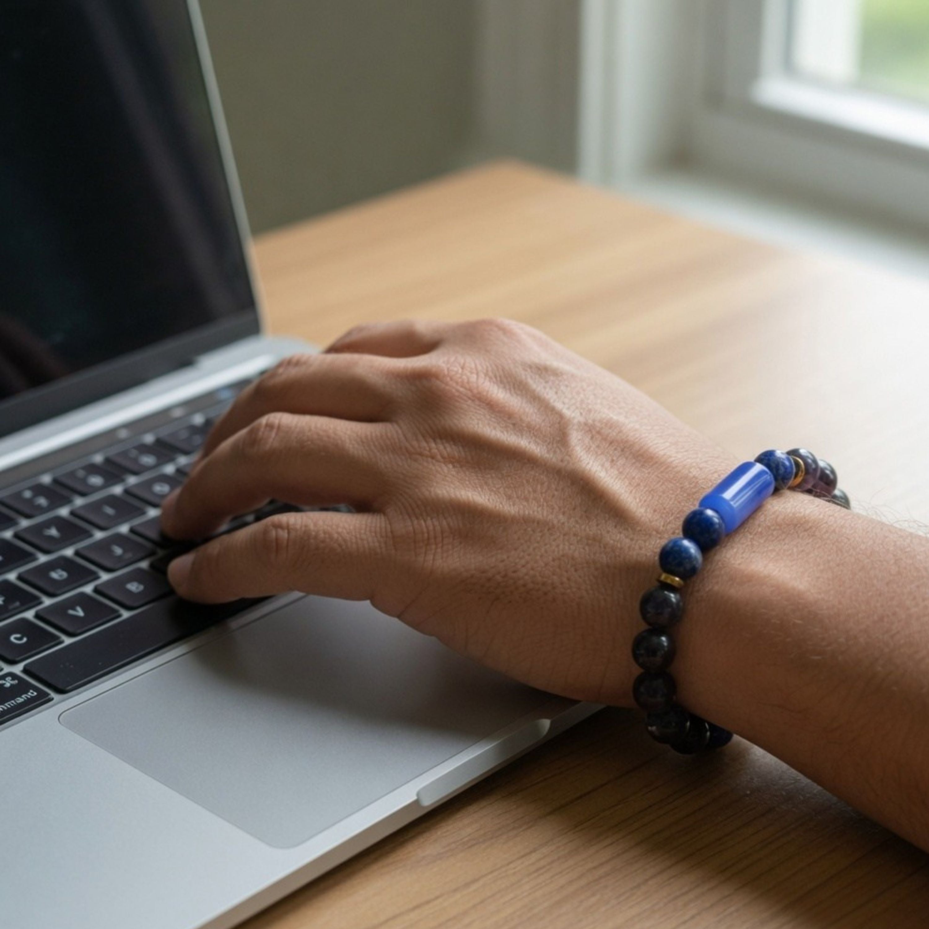 Aquarius Zodiac Bracelet for Mental Clarity, Focus & Balanced Thinking | Crystal Bracelet