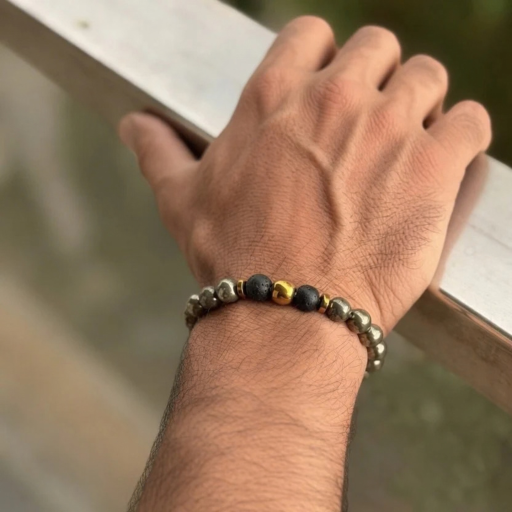 Pyrite Couple Bracelet Set – For Wealth & Prosperity