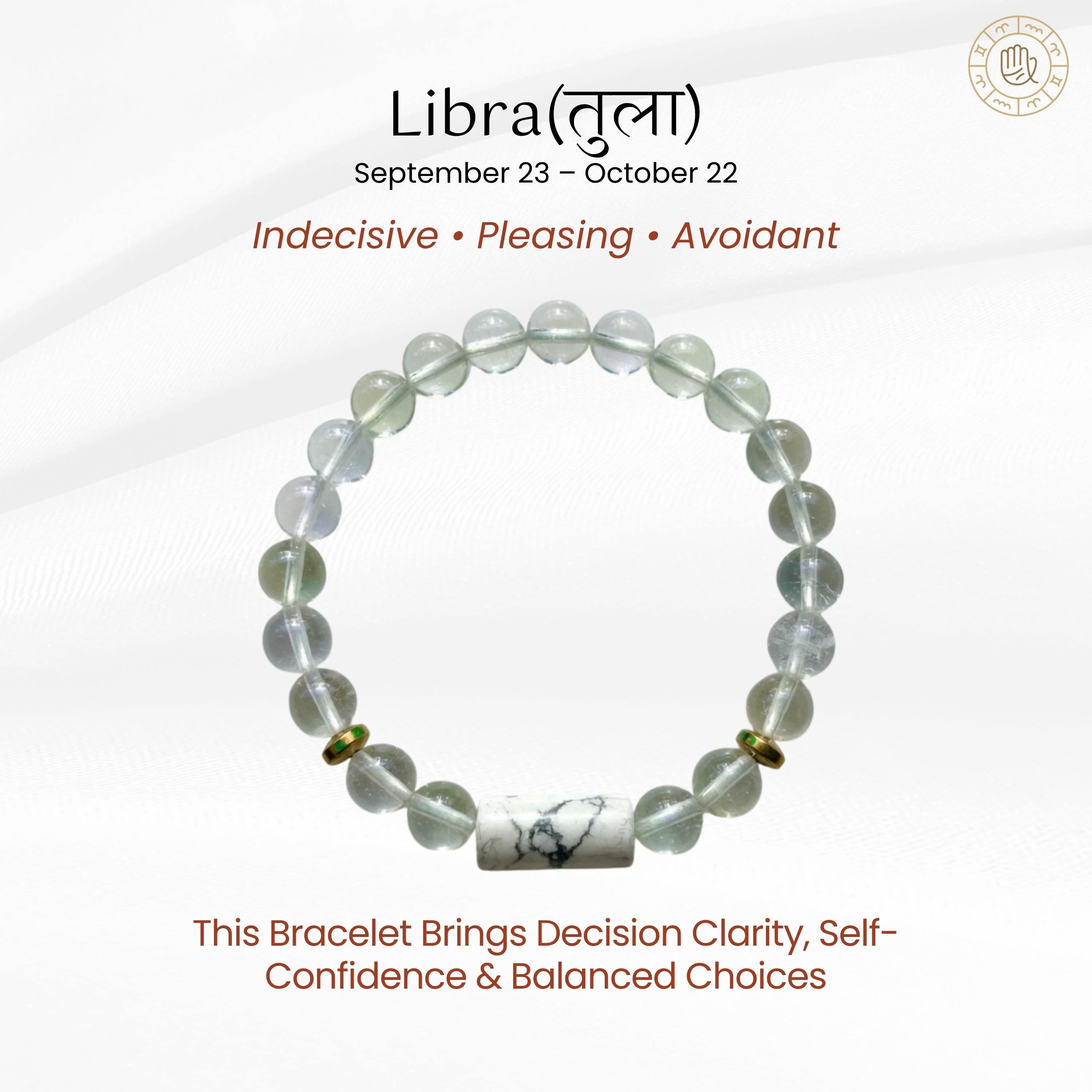 Libra Zodiac Bracelet for Decision Making & Confidence