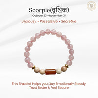 Scorpio Zodiac Bracelet for Emotional Control & Strength