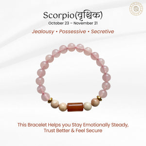 Scorpio Zodiac Bracelet for Emotional Control & Strength