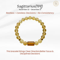 Sagittarius Zodiac Bracelet for Focus & Direction