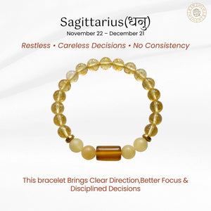 Sagittarius Zodiac Bracelet for Focus & Direction